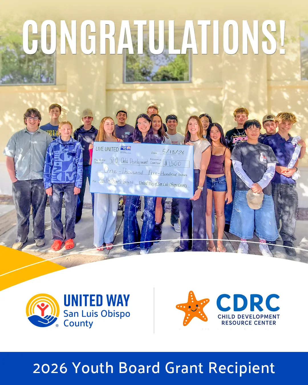 Child Development Resource Center – Youth Board Grant Recipient